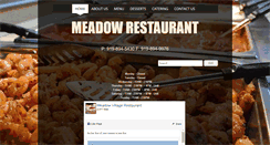 Desktop Screenshot of meadowrestaurant.biz