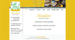 Desktop Screenshot of meadowrestaurant.com